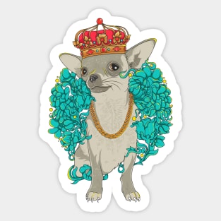 cool chihuahua dog Sticker